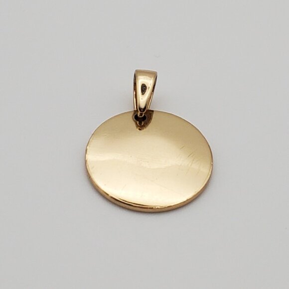 Virgo Zodiac Sign Pendant  Astrological Gold Tone Small CZ Stones Sun Moon Stars - Picture 5 of 5